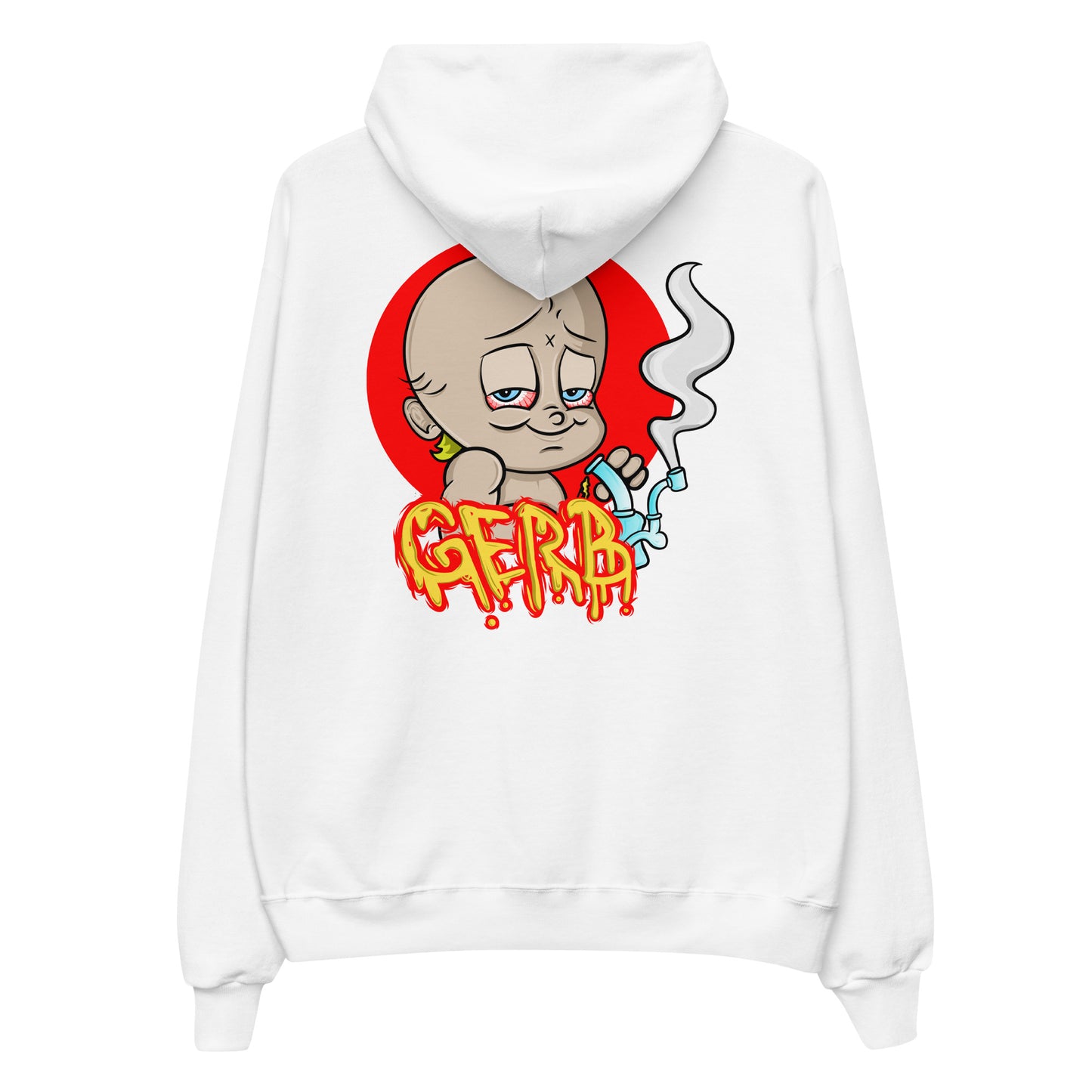 Gerb fleece hoodie (Left Chest Embroidery, Back Logo)