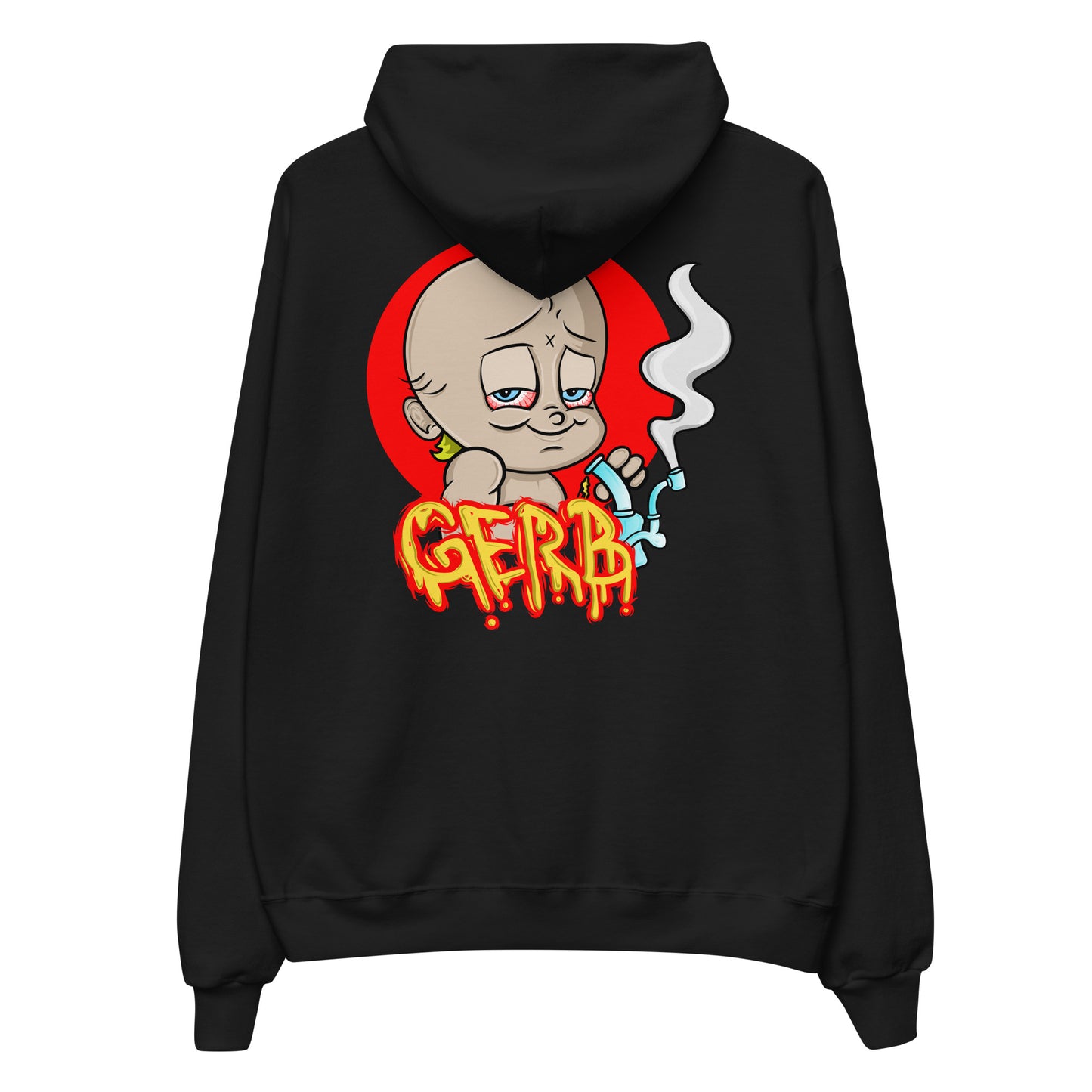 Gerb fleece hoodie (Left Chest Embroidery, Back Logo)