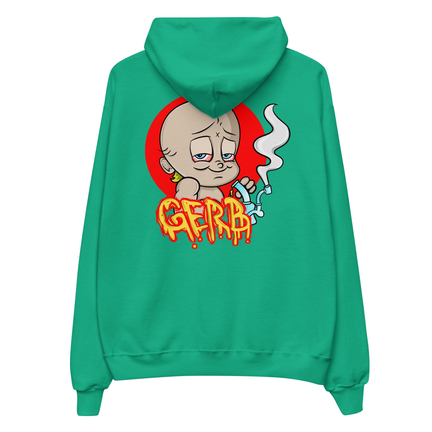 Gerb fleece hoodie (Left Chest Embroidery, Back Logo)