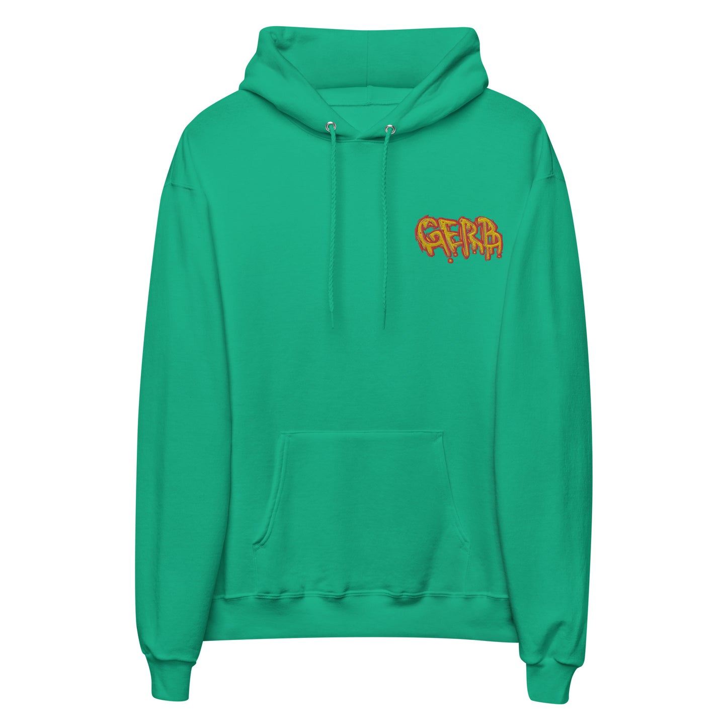Gerb fleece hoodie (Left Chest Embroidery, Back Logo)