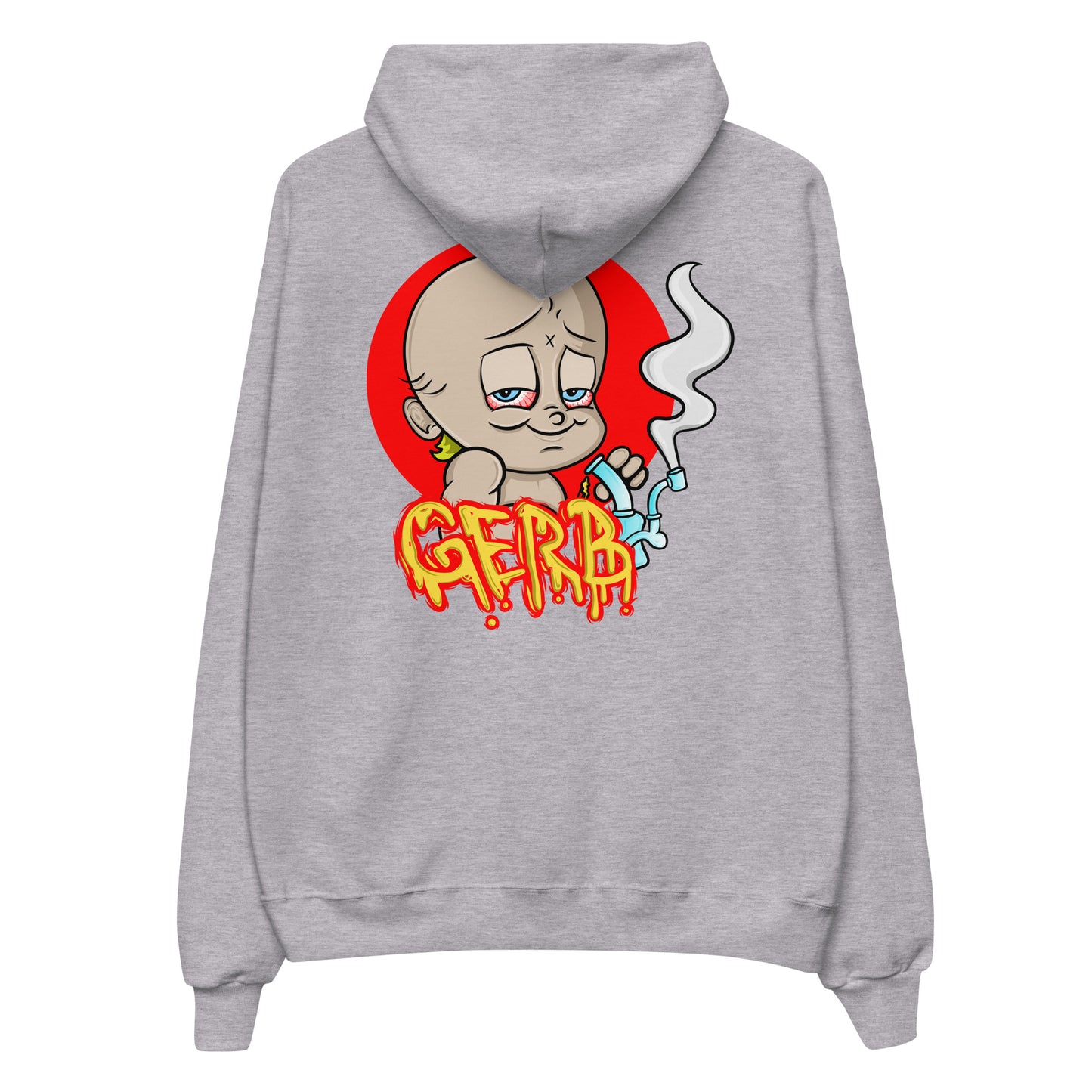 Gerb fleece hoodie (Left Chest Embroidery, Back Logo)