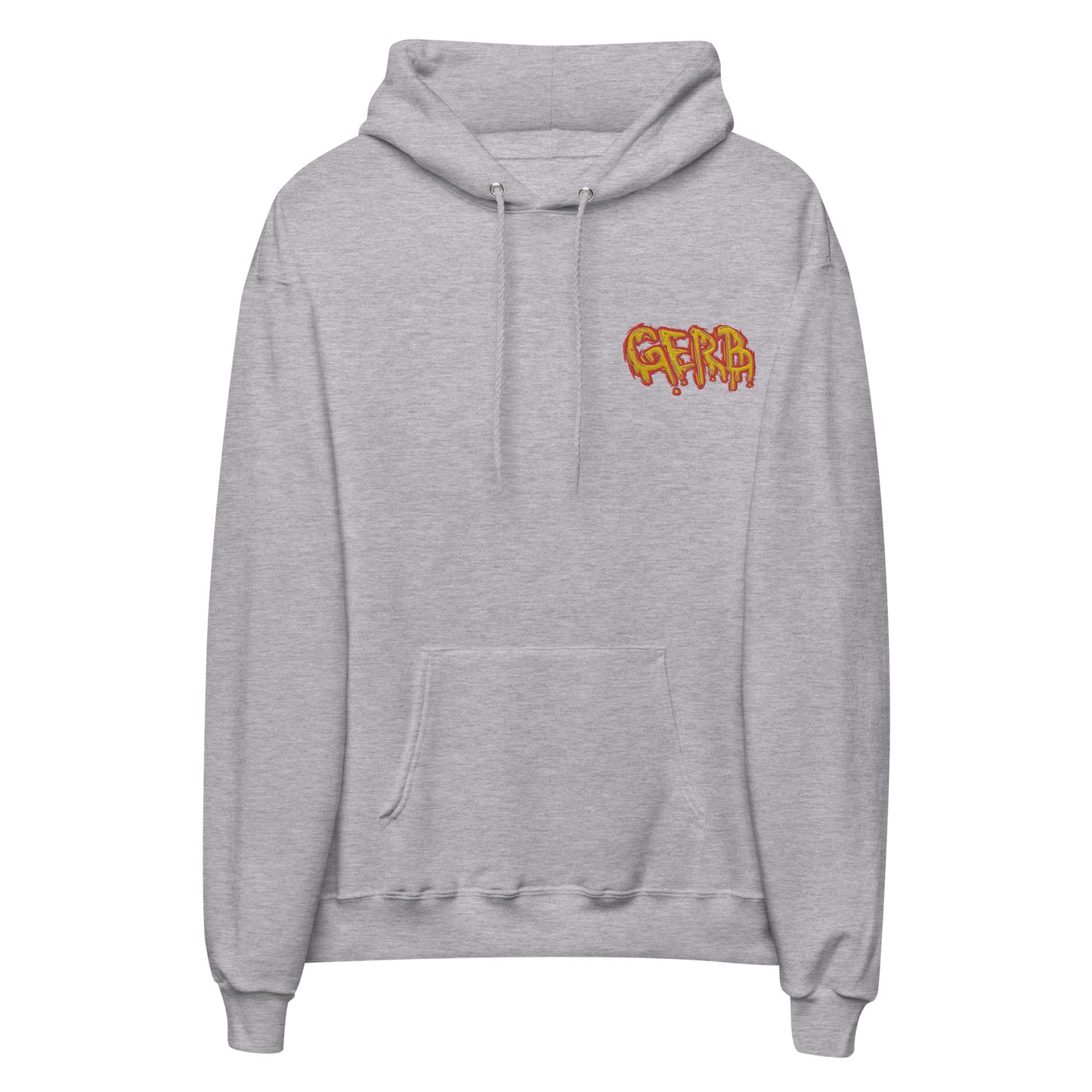 Gerb fleece hoodie (Left Chest Embroidery, Back Logo)