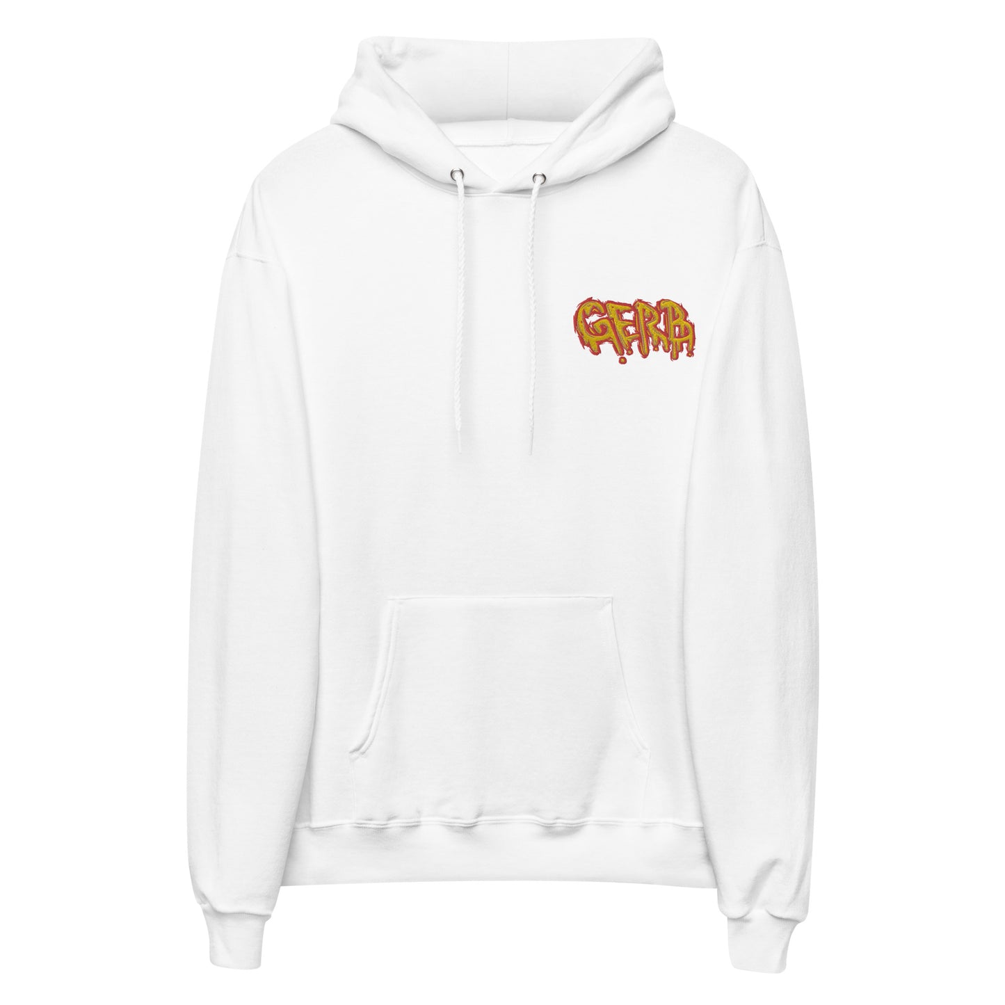 Gerb fleece hoodie (Left Chest Embroidery, Back Logo)